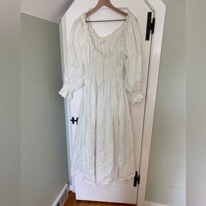 Isolde shirred broderie anglaise cotton